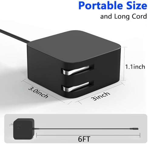 Premium 65 W USB-C Laptop Charger for Asus Zen Book & Expert Book – Rapid Charging Efficiency with Comprehensive Safety Features – Compatible with Zen Book 13/14, Chromebook & ROG Ally – Robust Fireproof Construction with Smart IC Chip Technology – 120-Day Hassle-Free Exchange & 1-Year Warranty for Ultimate Peace of Mind