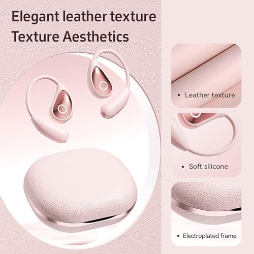 Open Ear Wireless Bluetooth Earbuds for Active Lifestyles – Advanced Air Conduction Technology, Superior Sweat Resistance, and Long-Lasting Battery in LED Charging Case – Ideal for Running, Safe Driving, and Daily Fitness Use