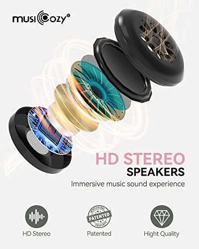 Ultimate Bluetooth Sleep Mask with High-Definition Sound: Perfect for Side Sleepers Seeking Unmatched Comfort and Entertainment – Experience Enhanced Connectivity, Crisp Audio, and Stylish Relaxation for Restful Nights and Mindful Moments – Ideal Gift for Music Lovers and Meditative Souls