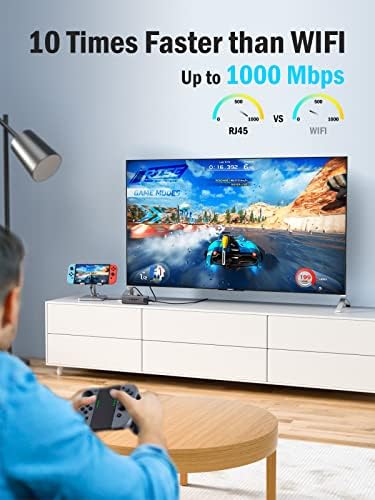Enhance Your Workflow with Lemorele 9-in-1 USB C Hub Multiport Adapter – Gigabit Ethernet, 100 W PD Fast Charging, 4 K HDMI Output, 3 USB 2.0 Ports, 5 Gbps USB C Data Transfer, SD/TF Card Reader – Perfect Docking Station for Mac Book, Lenovo, HP & Dell Laptops