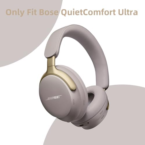 Ultimate Comfort Earpads for Bose Quiet Comfort Ultra Wireless Headphones – Premium Protein Leather & High-Density Memory Foam for Superior Noise Isolation and Enhanced Audio Experience