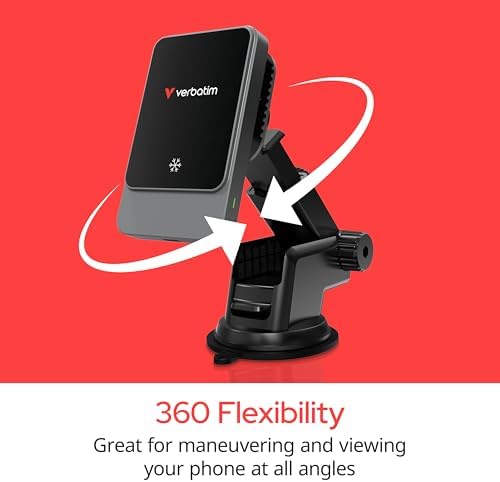 Revolutionize Your Road Trips with the Verbatim Qi2 Magnetic Wireless Car Charger – Effortless Charging, Dynamic RGB Illumination, and Universal Device Compatibility for a Seamless Drive Experience