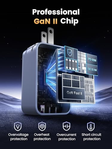 UGREEN 65 W Ga N USB-C Charger Block – Genshin Impact Limited Edition | Triple-Port Fast Charging Adapter for Mac Book Pro, Dell XPS, i Phone 15/16, i Pad Pro, Galaxy S25 | Compact Power Hub for Gamers and Professionals