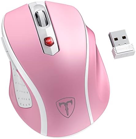 Elevate Your Workflow with the D-09 Wireless Mouse – Ergonomic USB Cordless Design, 5-Level 2400 DPI Precision, 16-Month Battery Life, Perfect for PC, Mac, and Chromebook Users – Convenient 2-Pack for Enhanced Productivity and Ultimate Comfort