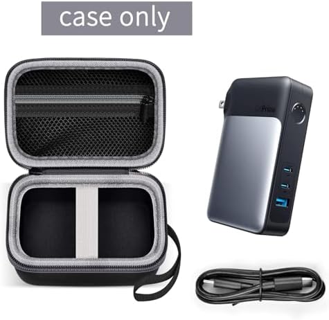 Premium Travel Case for Anker 733 Power Bank – Ultimate 2-in-1 Hybrid Charger Holder with Shockproof Design for USB-C Accessories – Compact, Durable Storage Solution for On-the-Go Charging Needs
