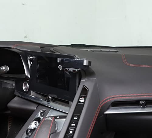 Sekhyna C8 Corvette Car Phone Holder Mount – Premium ABS Navigation Screen Side Frame Accessory for 2020-2023 Models – Universal Smartphone Compatibility and Effortless Installation – Elevate Driving Safety and Convenience