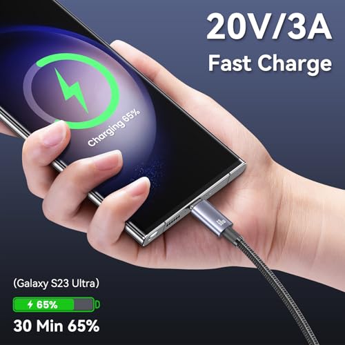 Multi Charging Cable 2-in-1 USB C to USB C Cable 72W Max 4ft Fast Charging Cable for iPhone Series Samsung Galaxy Tablets, Laptops and More – Enhanced Compatibility and Speed