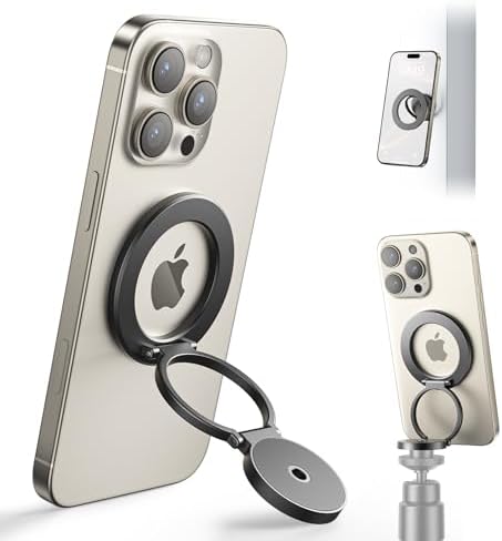 Revolutionize Your Mobile Experience with the SUPERONE Magnetic Phone Grip & Kickstand – Versatile Dual-Sided Ring Holder for i Phone 12-16 Series and Compatible Devices, Secure Attachment, Effortless Hands-Free Viewing, Perfect for Navigation and Daily Use