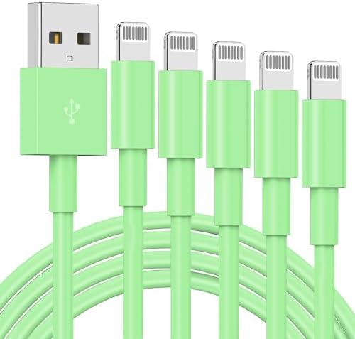 Premium 3-Pack Apple MFi Certified Lightning to USB Charger Cables – 6 FT Durable Fast Charging Cords for i Phone 13/12/11/11 Pro/11 Max/X/XS/XR/XS Max/8/7/6 – Enhanced Performance and Extended Reach for Seamless Device Connectivity