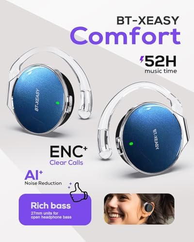 Elevate Your Audio Adventure with MICOOL On Ear Bluetooth Headphones – Sport-Ready Noise Cancelling Headset Featuring Four Microphones, Ultra-Lightweight Clip-On Comfort, and All-Day Battery Life for Dynamic Lifestyles – Perfect for Fitness, Commuting, and Everyday Use