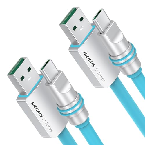 Hichain Premium 4 ft Purple USB A to USB C Charger Cables – Dual Pack for 100 W Fast Charging, Waterproof & Robust Build for Optimal Data Transfer – Ideal for Samsung Galaxy, Google Pixel & PS5 – Stylish Charging Solution to Enhance Your Tech Experience