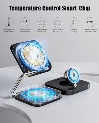 Ultimate 3-in-1 Fast Wireless Charging Station for i Phone 12-16, Air Pods, & Apple Watch – Sleek Travel Charger for Effortless Power Management, Perfect Gift for Tech Enthusiasts – Compact Design in Elegant White for On-the-Go Convenience