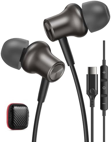 i Mangoo Magnetic Hi Fi Stereo Bass Wired Earbuds with MFi Certification – Premium Lightning Earphones for i Phone 14, 13 Pro Max, 12 Mini & More – Enhanced Audio Experience with Built-in Microphone & Volume Control – Stylish Purple Design for Everyday Comfort and Portability