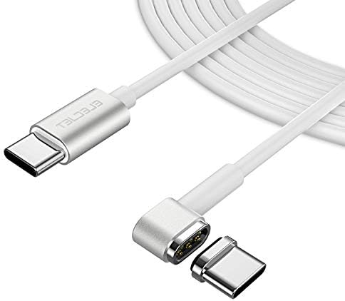 Elecjet Magnetic USB C to C Charging Cable – 87 W High-Speed Power Delivery for Mac Book Pro, i Pad Pro, i Phone 16 Pro Max, Samsung Galaxy S24 Ultra & More – 6.6 ft Durable Length for Effortless Connectivity – Ideal for Home & Travel Use