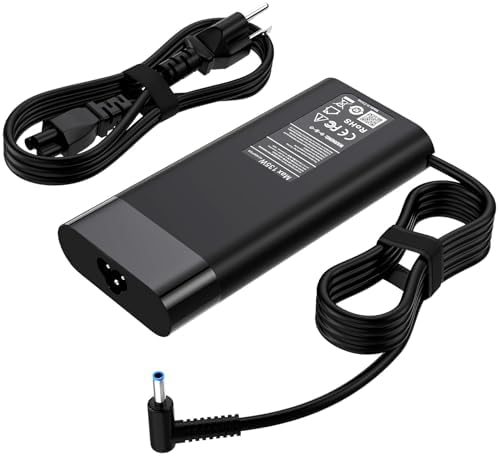 High-Performance 135 W HP Spectre X360 Laptop Charger – Compatible with HP Omen, Pavilion, & ZBook Series – Fast Charging, Enhanced Safety Features, Ideal for Students & Professionals – Reliable Power Adapter with 110-240 V Input, 19.5 V Output – Perfect Replacement for TPN-DA11, L15534-001, and More
