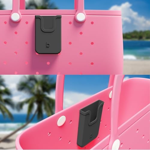 Silicone Phone Holder for Bogg Bags – Stylish and Functional Beach Accessory for i Phone & Android – Lightweight, Easy-to-Clean Vibrant Blue Attachment for Secure Device Protection During Outdoor Activities – Perfect for Sand and Surf Adventures
