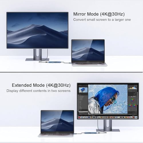 Elevate Your Connectivity Game with the QGee M 7-in-1 USB C Hub – Ultimate 4 K HDMI Adapter for Mac Book, i Phone 15/16, i Pad Pro Max & Chromebook – 100 W Power Delivery, High-Speed USB 3.0 Ports & Integrated Card Reader in Sleek Grey for Superior Performance and Unmatched Versatility