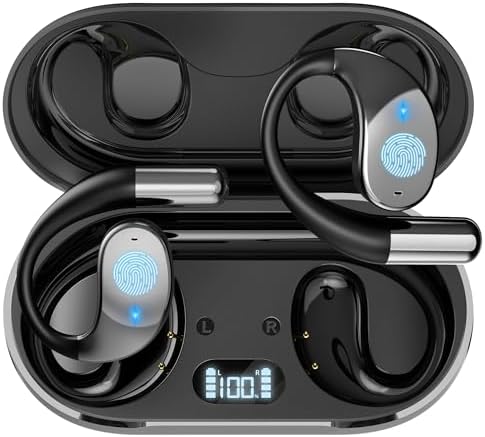 Revolutionary AI Translation Earbuds: Cutting-Edge Bluetooth Headphones for Effortless 144-Language Communication | Noise-Cancelling, Ergonomic Design Ideal for Travel & Professional Use | Dual Compatibility with i OS & Android Devices | Sleek Black Finish for Modern Tech Enthusiasts