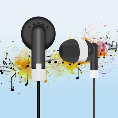 Vibrant 60-Pack Earbuds for Kids – Colorful Classroom Headphones in 6 Playful Shades for School, Travel & Home Learning – Lightweight, Durable Design with Superior Sound Quality for Tablets, Laptops & Smartphones – Foster Engagement and Fun in Educational Settings
