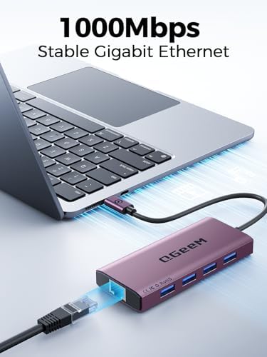 Unlock Seamless Connectivity with the QGee M 9-in-1 USB C Hub – The Ultimate Multi-Port Adapter for High-Speed Data Transfer, 4 K HDMI Output, and 100 W Power Delivery – Perfectly Compatible with Mac Book Pro, Air, i Pad, Dell, HP, Lenovo, and Chromebook – Compact, Stylish Blue Design for On-the-Go Professionals and Creatives