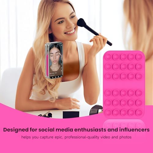 Revolutionary Patented Magnetic Suction Grip Mount for i Phone & Android – Effortless Hands-Free Phone Holder in Deep Blue, Perfect for Content Creators, Capture Stunning Selfies and Videos, Ultimate Compatibility with Mag Safe and Standard Cases, Portable and Stylish Design for On-the-Go Use