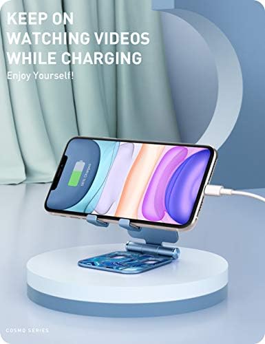 i-Blason Cell Phone Stand for Desk, Cell Phone Holder, Fits All Smart Phones, iPhone 16 15 14 13 Pro Max, Foldable Phone Stand Holder, Marble – Enhanced Compatibility and Speed