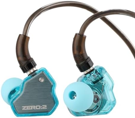 Elevate Your Sound Experience with Linsoul 7 Hz x Crinacle Zero Wired IEM: Premium 10 mm Dynamic Driver Earbuds with OFC Cable & Microphone – Ideal for Gamers and Audiophiles – Stylish Blue Design for Ultimate Comfort and Versatility