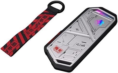 ROG Strix Arion M.2 NVMe SSD Enclosure: High-Speed USB 3.2 Gen 2 Type-C with Aura Sync RGB Lighting, Tool-Free Installation & Enhanced Compatibility for PCIe SSDs 2280/2260/2242/2230 – Ideal for Gamers and Content Creators