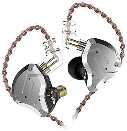 KZ ZS10 Pro 5-Driver Hi-Fi In-Ear Monitor Earphones – Premium Hybrid Metal Earbuds with Advanced Noise Cancelling for Audiophiles – Ergonomically Designed for Comfort and Universal Device Compatibility