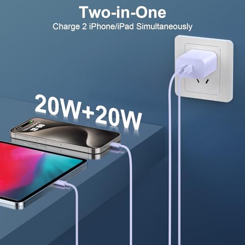 20 W Dual-Port USB-C Fast Charger with 6.6 FT Cable – Ultimate Power Solution for i Phone 15/16 Pro Max & Android Devices – Efficient Travel Companion Designed for rapid charging, this 20 W Dual-Port USB-C Charger ensures your i Phone 15/16 Pro Max and Android devices stay powered up with maximum efficiency. Featuring a generous 6.6 FT USB-C to C cable, this charger eliminates the inconvenience of short cords while allowing you to multitask with ease. Its dual-port design offers the ability to charge two devices simultaneously, making it ideal for busy professionals and frequent travelers. Enjoy broad compatibility across multiple Apple and Android devices, ensuring versatility for all your charging needs. The compact and lightweight structure of this charger enhances portability, making it an essential accessory for your on-the-go lifestyle. Built with high-quality materials, this charger prioritizes durability and safety, giving you peace of mind while delivering fast charging performance. Elevate your charging routine and stay connected wherever life takes you with this indispensable charging solution.