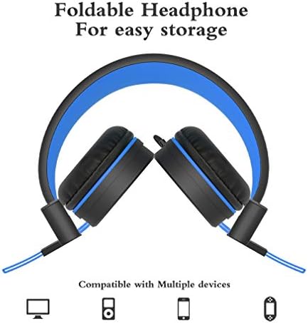 ELECDER i37 Foldable Kids Headphones – Lightweight, Adjustable On-Ear Wired Headphones in Vibrant Peach/Purple for School, Travel & Home Learning – Perfect Audio Companion for Young Learners & Teens with Comfortable Fit and Universal Device Compatibility
