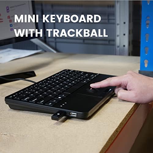 Revolutionize Your Workspace with the Perixx PERIBOARD-525 US Wired Mini USB Keyboard Featuring Touchpad – Compact Design with X Type Scissor Keys, Dual USB Hubs, and Optimal Compatibility for Enhanced Productivity