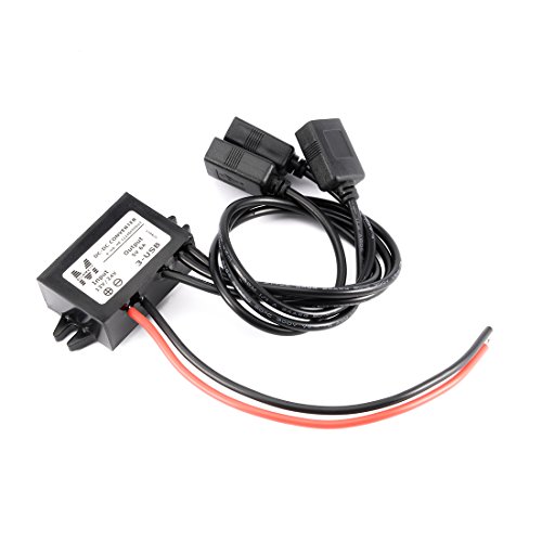 Ultra-Reliable Waterproof Power Converter – DC 12 V/24 V to 5 V Regulator with Triple USB Outputs, 6 A 30 W Car Charger for Versatile Charging Solutions by uxcell