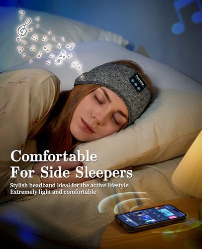 Ultimate Bluetooth Sleep Headphones with Adaptive Headband – Wireless Earbuds for Supreme Comfort & High-Definition Sound Quality – Perfect for Yoga, Fitness, and Serene Sleep – Thoughtful Gift Choice for Any Occasion, Effortless Connectivity & Multifunctional Design