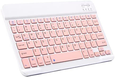 Portable Ultra-Slim Bluetooth Keyboard – Rechargeable Mini Wireless Typing Solution for i Pad, i Phone, Android Tablets and Smartphones – Enhanced Compatibility & Quick Response Keys – Perfect for On-the-Go Productivity