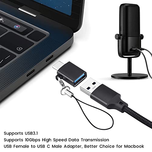 weishan 6.6 ft USB C Cable for Elgato HD60 S+, HD60 X Game Capture Card & Wave 3 XLR Mic – Ultra-Fast Charging & Data Transfer, Enhanced Performance with Included Adapter – Perfect for Gamers and Audio Professionals