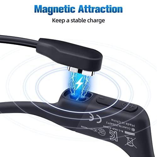 Seynli 6 ft Magnetic Charging Cable for After Shokz Headsets – Fast Charging Replacement Cable for Aeropex, Open Run, Open Run Mini, Open Run Pro, and Open Comm 2/UC – Durable and Versatile Accessory for Bone Conduction Audio Devices