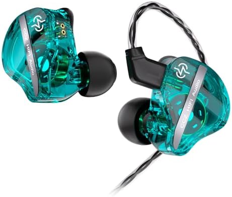 CCZ DC02 Hi-Fi In-Ear Monitors – Premium Wired Earbuds for Musicians and Audio Lovers – Cutting-Edge Dual Magnetic Circuit Technology for Superior Sound Clarity and Noise Isolation – Robust 4 N OFC Cable for Enhanced Durability – Perfect for Studio Use, Live Performances, and Everyday Listening (Sleek Black, No Microphone) – Transform Your Music Experience with Unmatched Fidelity