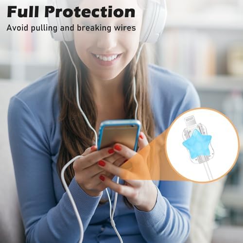 Bling Pink Butterfly Wave Cable Protector for i Phone Charger – Stylish USB Cover and Cord Saver for Lightning Cables, Durable Protection Against Damage, Lightweight and Easy to Clean Charging Accessory
