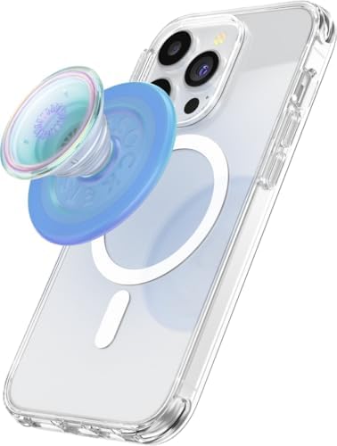 Mag Safe-Compatible Pop Socket Kick-Out Grip with Adjustable Stand – Enhanced Magnetic Hold for Wireless Charging, Ergonomic Design in Sleek Dusk Finish for Hands-Free Use, Ideal for Portrait & Landscape Viewing
