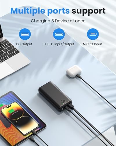 High-Capacity 30000 m Ah Portable Charger Power Bank with 22.5 W USB-C Fast Charging, PD & QC4.0 Compatibility, Triple Output Ports, Dual Input Options, and Built-In Flashlight – Ideal External Battery Pack for i Phone, Samsung Galaxy, i Pad, and More