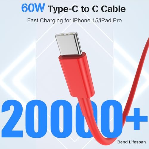 High-Power USB C Car Charger for i Phone 16 & 15 Series – 40 W Dual Port Fast Charging Adapter with 3 FT USB-C to C & A to C Cables – Versatile Compatibility for i Pad, Samsung, and More – Compact Design for On-the-Go Convenience and Enhanced Safety Features