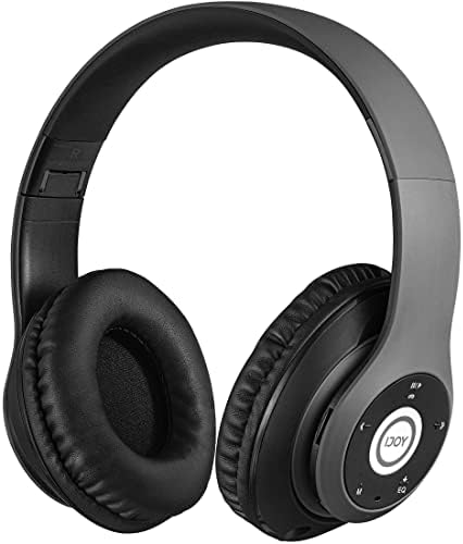 Revolutionize Your Listening Experience with i Joy Wireless Over-Ear Bluetooth Headphones – Foldable Design, Built-in Microphone, FM Radio & Micro SD Slot for Ultimate Versatility in Striking Orange – Exceptional Sound Quality for Music Lovers and Gamers of All Ages