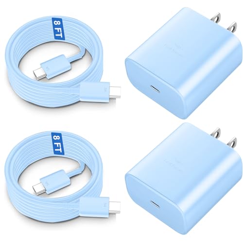 Ultra-Fast 45 W Samsung USB-C Wall Charger with 6.6 FT Cable – Optimal Charging Solution for Galaxy S25 Ultra, S24, S23, S22, Note 10/20 & Tab S8/S7 – Compact Design with Advanced Safety Features for Rapid Device Power-Up