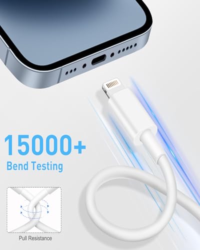 Ultimate Car i Phone Carplay Charging Cable – 2 Pack USB A to Lightning Cords for i Phone 14/13/12/11/Pro Max/XS/XR/X/8/7/6 Plus/SE & i Pad 9/8/7/6/5, Mini 5/4/3/2, Air 3/2 – Fast Charging, 3 FT White – Superior Compatibility & Performance for Road Trips and Daily Commutes