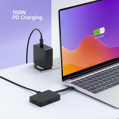 Maximize Your Microsoft Surface Potential with the Cable Matters 4-in-1 USB C Hub – Ultimate HDMI 4 K@60 Hz Adapter, 100 W Power Delivery, and 10 Gbps Data Transfer for Professionals on the Go – Your All-in-One Connectivity Solution for Seamless Productivity and Stunning Visuals