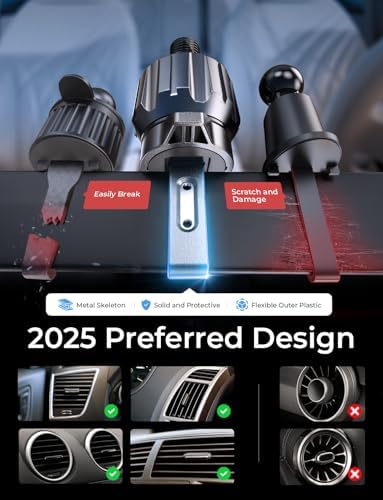 LISEN Mag Safe Car Mount Charger for i Phone 16 – 15 W Fast Wireless Charging Magnetic Phone Holder for Secure Vent Installation, Compatible with i Phone 16, 15 Pro Max & All Mag Safe Devices – Ultimate Hands-Free Convenience & Enhanced Driving Safety