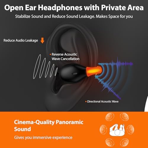 Experience Unmatched Freedom with Jiunai Open Ear Bone Conduction Earbuds – Advanced Sweatproof Wireless Bluetooth 5.3 Headphones for Active Lifestyles. Designed for Safety and Comfort, These Innovative Earbuds Feature a Unique Flash Night Light to Enhance Visibility During Evening Activities. Perfect for Running, Cycling, and Outdoor Sports, the Ergonomic Clip-On Design Ensures a Secure Fit While Keeping You Aware of Your Surroundings. With State-of-the-Art Bone Conduction Technology, Enjoy Crystal-Clear Audio Without Compromising Situational Awareness. Built to Endure the Elements, These Durable Headphones Are Easy to Maintain and Ideal for Intense Workouts. Elevate Your Listening Experience with Jiunai – Where Cutting-Edge Technology Meets Your Active Lifestyle.