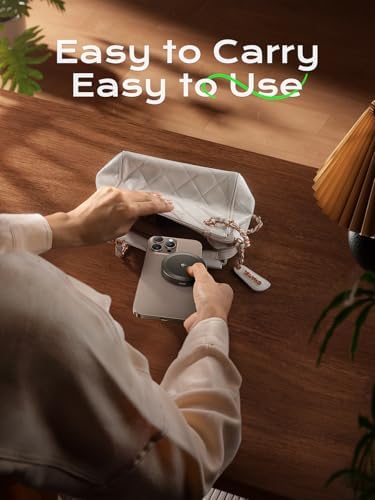 THREEKEY Mag Safe Wireless Charger – 15 W Qi2 Fast Charging Pad with Dual-Sided Magnetic Grip for i Phone 12-16 Series & Galaxy S25 Ultra – Includes 5 FT USB-C Cable – Sleek White Design for Effortless Power and Enhanced Compatibility