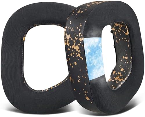 SOULWIT Premium Cooling-Gel Earpads for Corsair HS80 Max/HS80 USB Wired/HS80 RGB Wireless Headsets – High-Density Noise Isolation Foam for Enhanced Comfort and Immersive Gaming Experience – Effortless Installation and Sleek Black Design